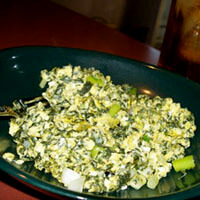 Allison O. Adams, Poke scrambled with eggs, Decatur, Georgia, 2010.