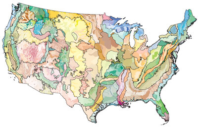 Environmental Protection Agency, Level IV Ecoregions, 2011.