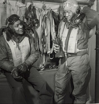 Toni Frissell, Members of the 332nd Fighter Group in Ramitelli, Italy, March 1945. Courtesy of the Library of Congress.