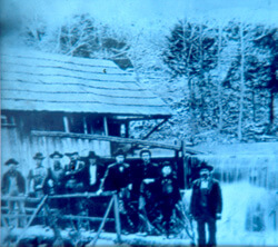 Photographer unknown, Avery Brothers’ grandfather’s water-powered gristmill on Big Springs, Stone County, Arkansas, circa 1900. Courtesy of University of Central Arkansas Archives, Rackensack Collection.