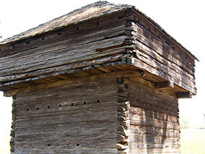 Fort Marr Blockhouse, Benton, Tennessee, March 2009. This is the last surviving remnant of a Tennessee removal-era fort. Fort Marr Blockhouse, Benton, Tennessee, March 2009. This is the last surviving remnant of a Tennessee removal-era fort.