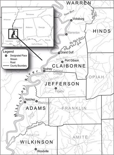 Natchez District of Mississippi, circa 1840, Stephen D. Weaver, 2007. 