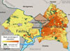 map of Fairfax County and Prince George's County