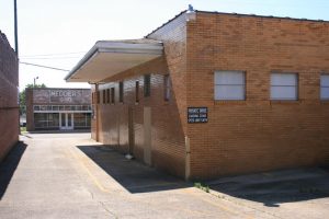 Former Greyhound terminal, downtown Anniston, Alabama, 2009.
