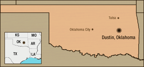 Location of Thlewarle Baptist Indian Church