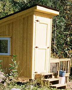 Allison O. Adams, Chicken Coop in Oakhurst Community Gardens, home of Team Chicken, Decatur, Georgia, October 2007.