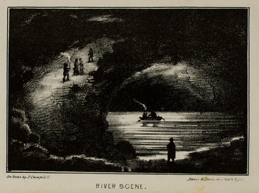 Alexander Clark Bullitt, River Scene from Rambles in Mammoth Cave, 1845.