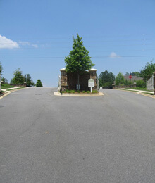 Entrance to Development