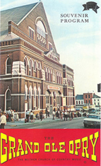 Grand Ole Opry souvenir program 
