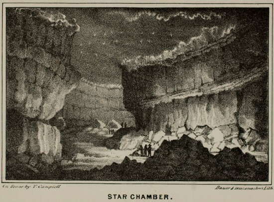 Alexander Clark Bullitt, Star Chamber from Rambles in Mammoth Cave, 1845. 