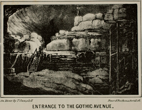 Alexander Clark Bullitt, Entrance to the Gothic Avenue from Rambles in Mammoth Cave, 1845. 