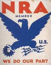 NRA, Blue Eagle Poster, 1930s