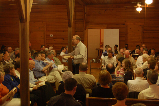 The Wootten Family, with Terry Wootten leading, performed most musical selections included in this essay ("Pisgah" is performed by the Wiregrass Sacred Harp Singers). Image courtesy of Matt and Erica Hinton.