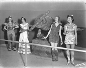 Burgert Brothers, An Exhibit with an airplane made of cigars at the Florida State Fair, Tampa, Florida, 1941. Catalog no.: B29-f-00003493. University of South Florida Digital Collections.