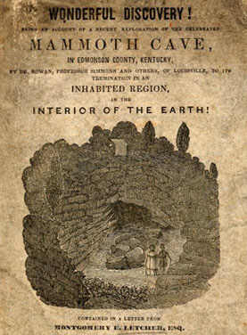 Montgomery Letcher, Cover of Wonderful Discovery, Edmonson County, Kentucky, 1839. 