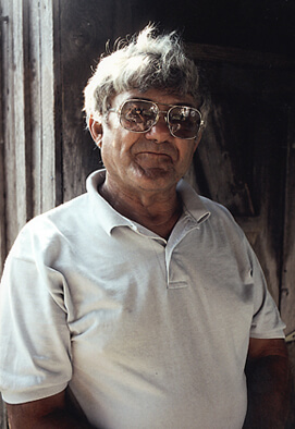 Elemore Morgan, Jr., J. C. Boudreaux at his home in Cameron, Louisiana, 1997. Elemore Morgan, Jr., J. C. Boudreaux at his home in Cameron, Louisiana, 1997.
