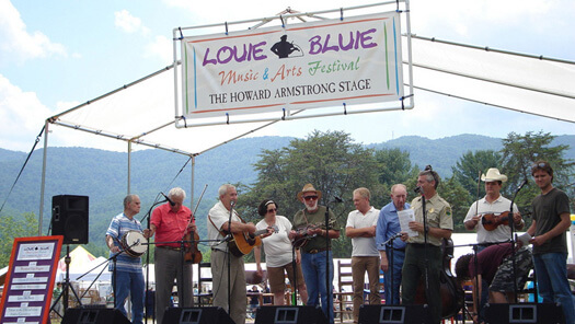 Tennessee Jamboree reunion at the Louie Bluie Music and Arts Festival, Caryville, Tennessee, June 2007