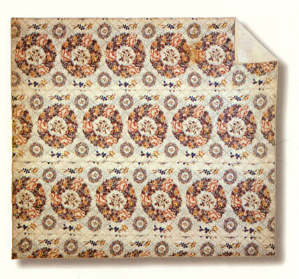 Laurel Horton, Whole Cloth Chintz Wedding Quilt, circa 1850 