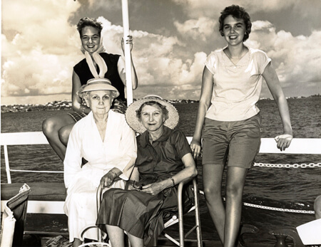 Rosa Black and Mary Kate Phillips with their nieces Marianna and Paula Black.