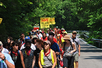 Blair Mountain March and Rally, Day Six, Blair Mountain, West Virginia, June 11, 2011. Flickr photograph by Mark Haller. Creative Commons License CC BY-NC-ND 2.0.