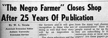 The Negro Farmer Closes Shop, June 1965. Courtesy of the National Agricultural Library.