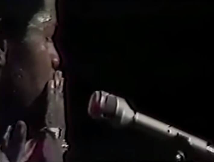 A young Al Green performs on Soul!, January 3, 1973. Screenshot courtesy of Southern Spaces.