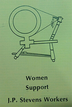 Women Support J. P. Stevens Workers. Courtesy of the National Alliance Against Racism & Political Repression Collection, Manuscripts, Archives and Rare Books Division, Schomburg Center for Research in Black Culture, The New York Public Library.