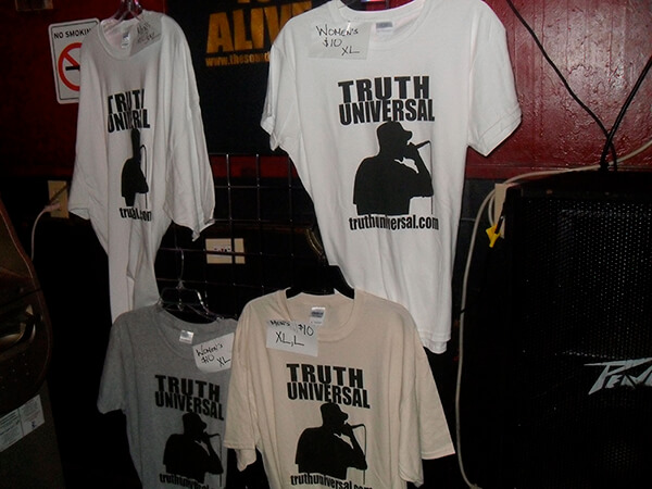 Merchandise table at a GRASSROOTS! event, New Orleans, Louisiana, September 1, 2012. Photograph by Holly Hobbs. Courtesy of Holly Hobbs.