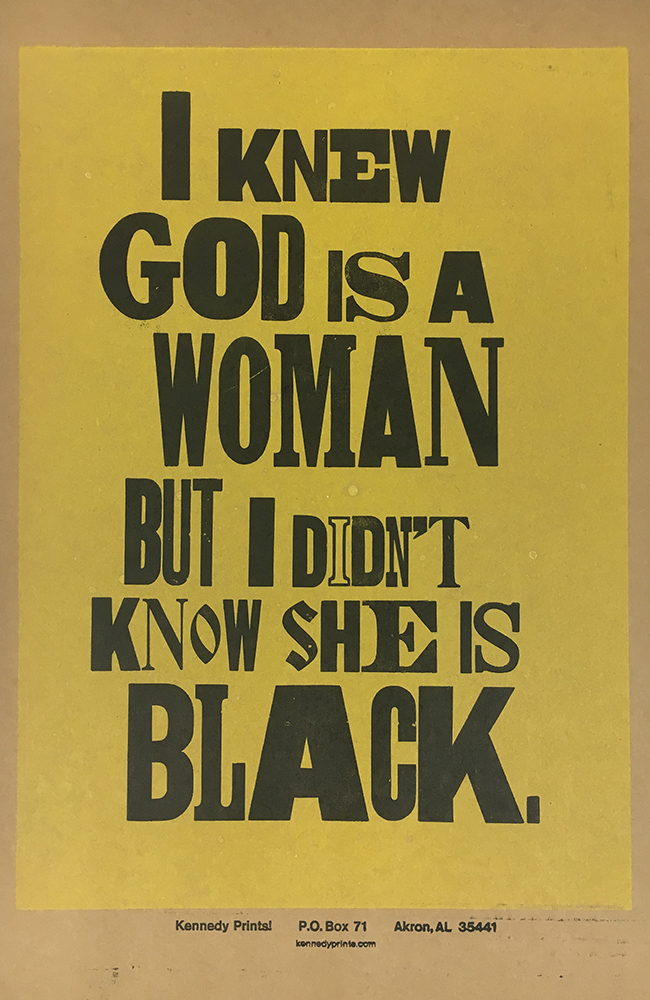 Amos Kennedy Print, Kennedy and Sons Collection, Emory University Manuscript, Archives, and Rare Book Library.