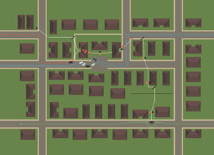 Map of long take from "Who Goes There," 2014, from We Keep the Other Bad Men from the Door, a graphic tribute to HBO's True Detective. Infographic by Nigel Evan Dennis. Courtesy of Nigel Evan Dennis.