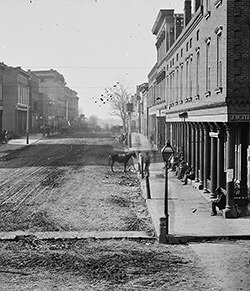 Atlanta was a thriving Southern urban area prior to the Battle. Wet plate negative by George Barnard. Courtesy of Library of Congress.