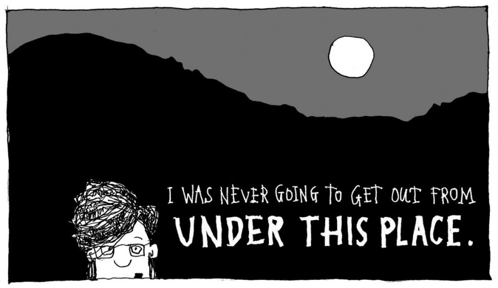 "I was never going to get out from under this place," © Robert Gipe, 2015. Originally published in Trampoline (Athens: Ohio University Press, 2015), 1, 58. This material is used by permission of Ohio University Press, www.ohioswallow.com.