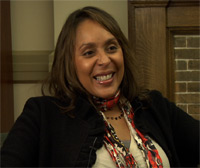 Natasha Trethewey interviewing Elizabeth Alexander, 2009. From Southern Spaces.