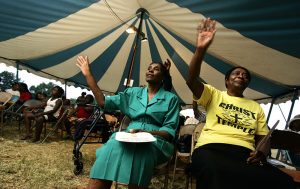The Big Gospel Tent Revival, Shelby, North Carolina, January 1, 2000. Photograph by Flickr user Brittany Randolph. Creative Commons license CC BY-NC-ND 2.0.