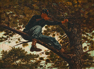 Sharpshooter, 1863. Oil on canvas by Winslow Homer. Courtesy of the Portland Museum of Art, 1992.41.