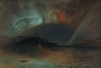 Aurora Borealis, 1865. Oil on canvas by Frederic Edwin Church. Courtesy of the Smithsonian American Art Museum, 1911.4.1.