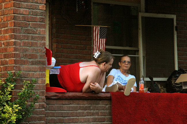 Downtown Logan apartment dwellers. Logan, WV, 2006.