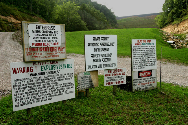 Oldhouse Branch Refuse Valley Fill Impoundment, Enterprise Mining Co. Letcher County, KY, 2005.