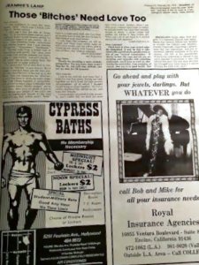 Page of NEWSWEST, no. 20, February 19, 1976. Photographs by Eric Solomon, 2018. Both images courtesy of the Don Kelly Collection, Cushing Memorial Library & Archives, Texas A&M University