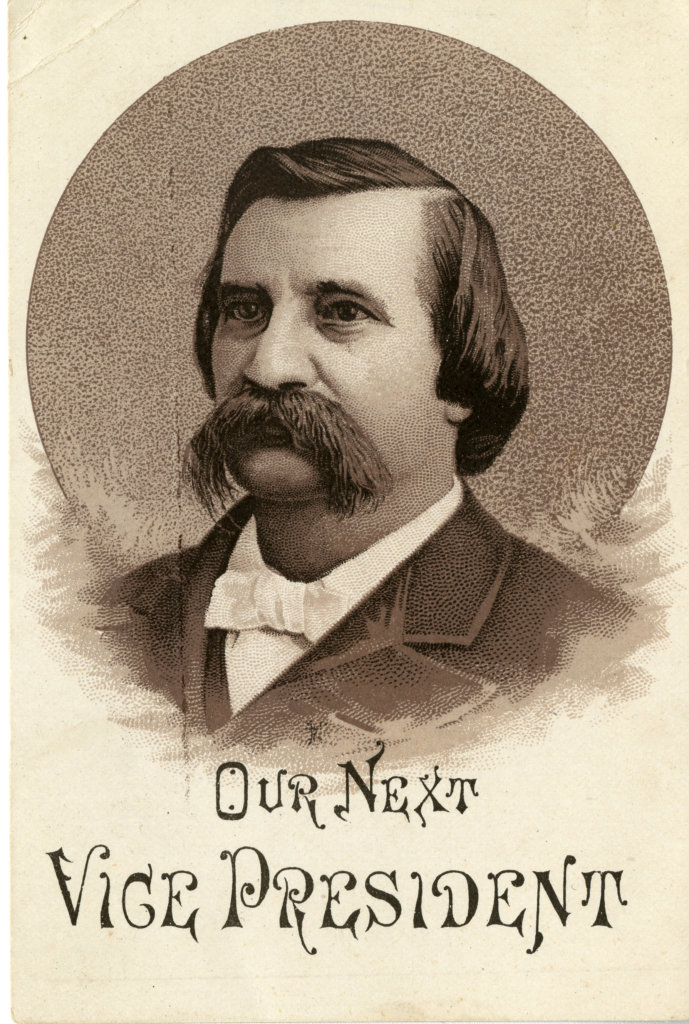 John A. Logan vice presidential campaign card, 1884