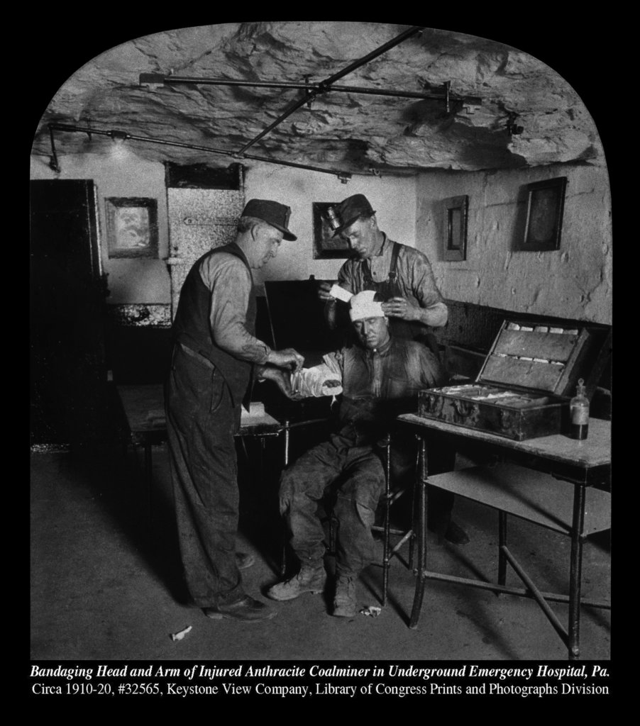 Underground mine emergency hospital, Pennsylvania, ca. 1910–1920