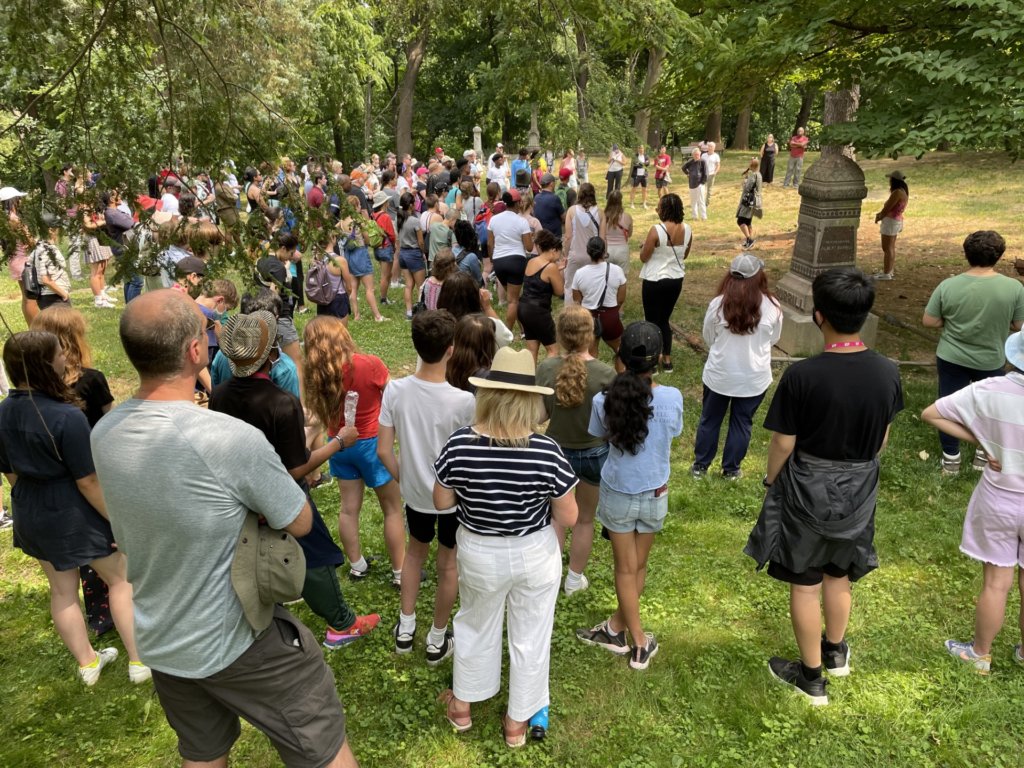 Crowd at Juneteenth gathering, 2023. Photograph by Erika Berg.