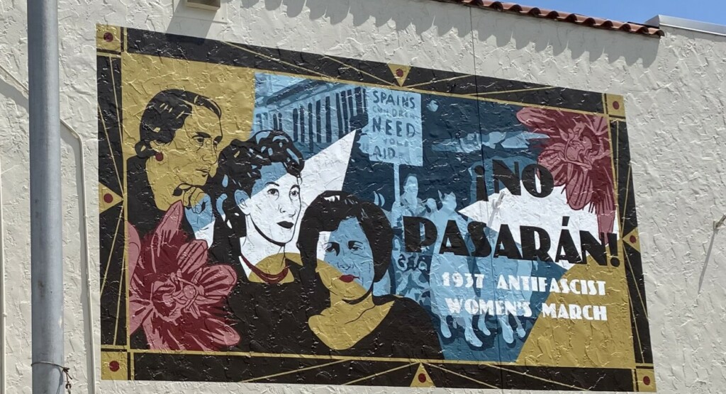 1937 Antifascist Women's March Mural, Tampa, Florida, 2023.
