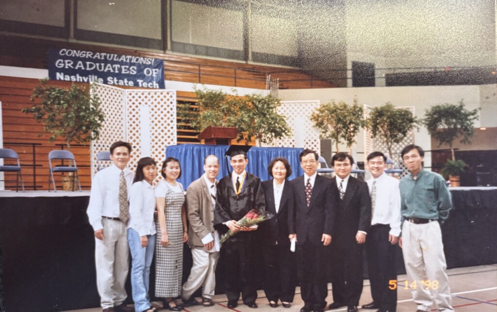 My father's graduation from Nashville State Community College.